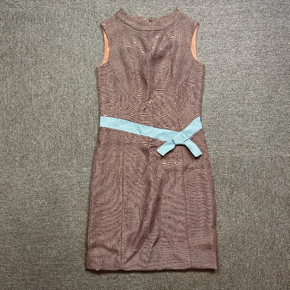 Vintage Montaldo's Bow Waist 50s / 60s Era Shift Dress Estimated Small
